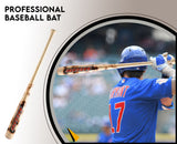 33" / 30 oz Flame Work Pro Maple Wood Baseball Bat by Naqqash Sports