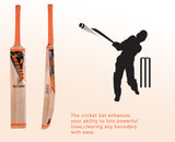Kashmir Willow Leather Ball Cricket Bat, Exclusive Cricket Bat for Adult Full Size with Free Best Bat Cover & Protection Sheet