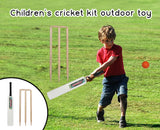 Junior Wooden Cricket Bat Set - Sizes 5 & 6