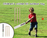 Junior Wooden Cricket Bat Set - Sizes 3, 4