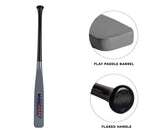 Half Paddle Baseball bat 29 Inch Long High Grade Maple Wood Training Softball Bat, T-Ball, Wiffle bat for Professional Players in 16 oz by NAQQASH SPORTS
