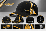 Premium Black & Gold Baseball Cap – Custom Embroidered Sports Hat | Naqqash Sports LLC