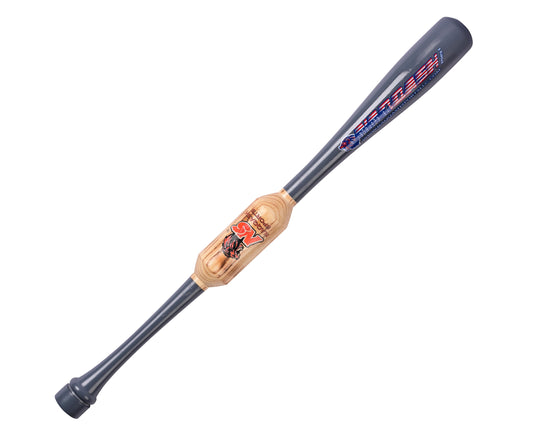 32 Inches Heavy Weight Two Handed Baseball & Softball bat Made of Solid Maple Wood to Improve Strength, bat Speed, Swing Trainer, Hard Hitting. Barrel Size 2.25 with  by NAQQASH SPORTS.