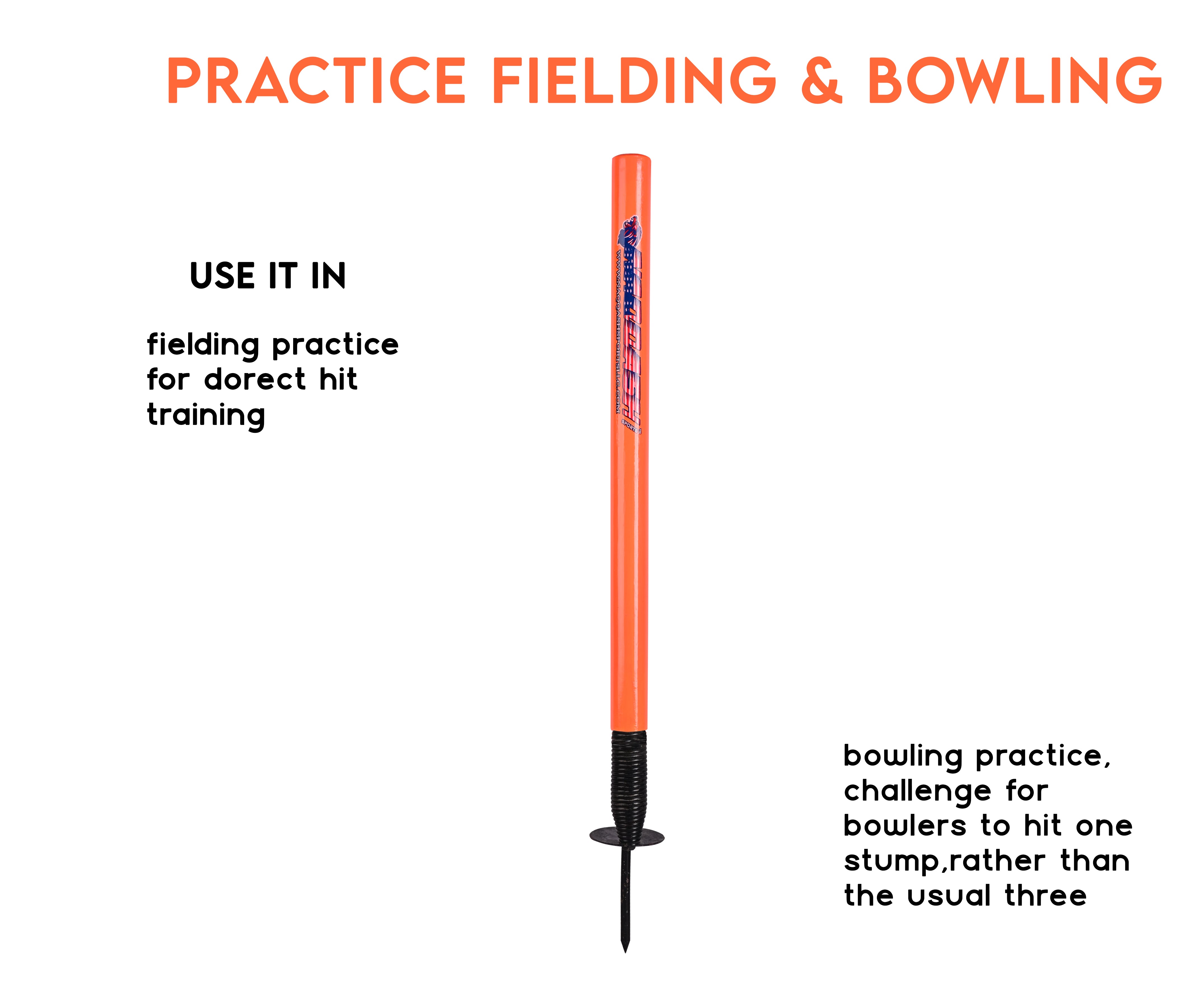 Level up Your Training with Naqqash Sports Cricket Target Stump Wicket 28-inch