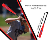 Half Paddle Baseball bat 33 Inch Long High Grade Maple Wood Training Softball Bat, T-Ball, Wiffle bat for Professional Players in 19 oz by NAQQASH SPORTS