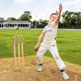 Pack of 3 Cricket Wickets with 2 Bails - Natural Color Portable Cricket Wickets Wood