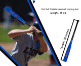 Half Paddle Baseball bat 28 Inch Long High Grade Maple Wood Training Softball Bat, T-Ball, Wiffle bat for Professional Players in 15 oz by NAQQASH SPORTS