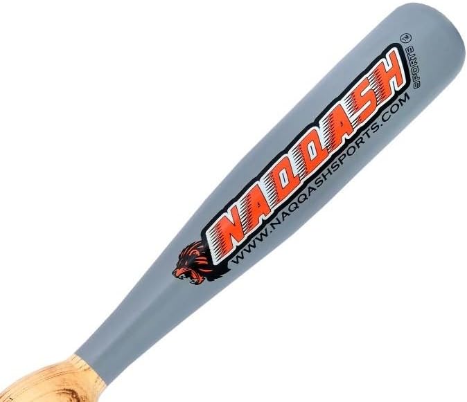 32 Inches Heavy Weight Two Handed Baseball & Softball bat Made of Solid Maple Wood to Improve Strength, bat Speed, Swing Trainer, Hard Hitting. Barrel Size 2.25 with  by NAQQASH SPORTS.