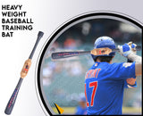 34 Inch Heavy Weighted Two Hand Training Bat for Softball & Baseball