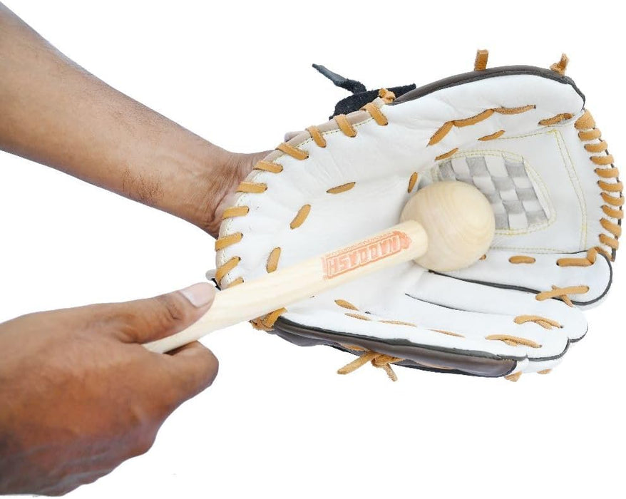 Glove Mallet for Baseball & Softball Break-in & Shaping - Designed in Solid Maple Wood by Naqqash Sports