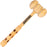 Stylish Double Side Bat Mallet for Cricket Bat Knocking Fancy Handle Ash Wood by Naqqash Sports