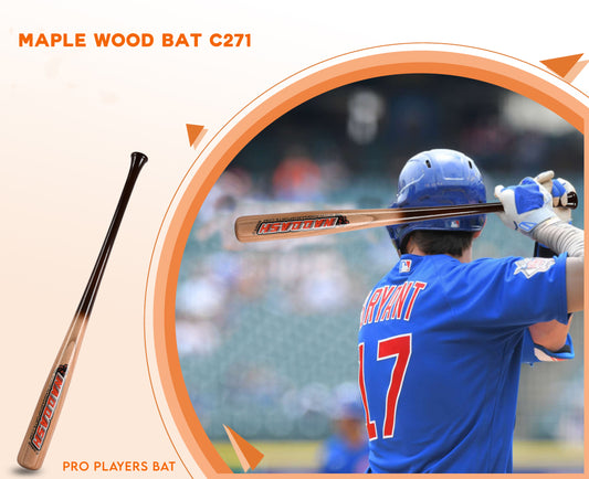 Fiber Handle 33 inch Maple Baseball bat 271 Modle Barrel Size : 2.50 inch