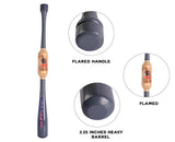 32 Inches Heavy Weight Two Handed Baseball & Softball bat Made of Solid Maple Wood to Improve Strength, bat Speed, Swing Trainer, Hard Hitting. Barrel Size 2.25 with  by NAQQASH SPORTS.