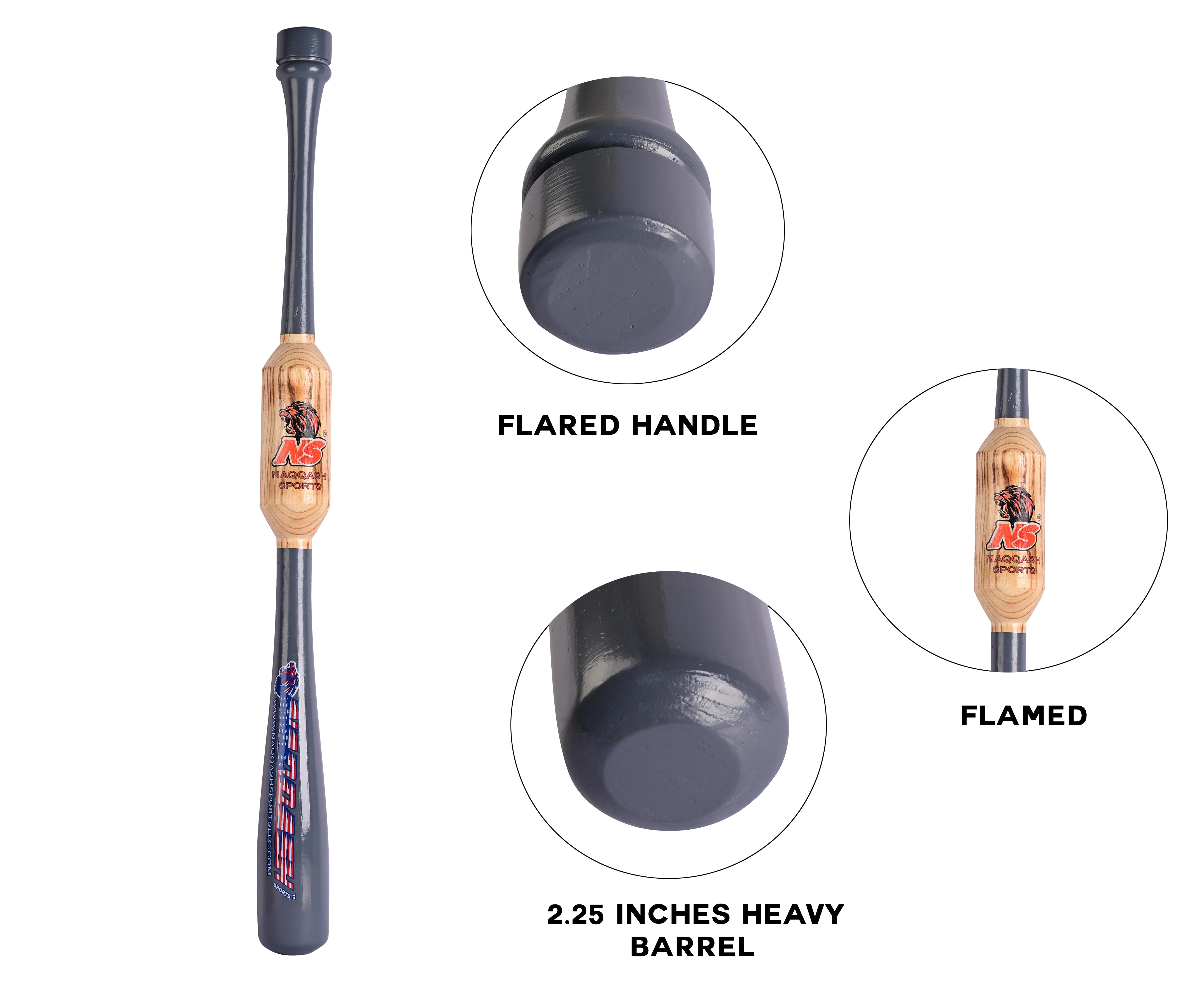34 Inch Heavy Weighted Two Hand Training Bat for Softball & Baseball