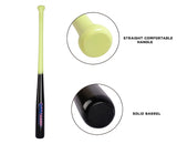 Genuine Solid  Wood Baseball Bat for Youth- Adults in Size 33 Inch20 oz - Tball Bat, Self Defense & Hom