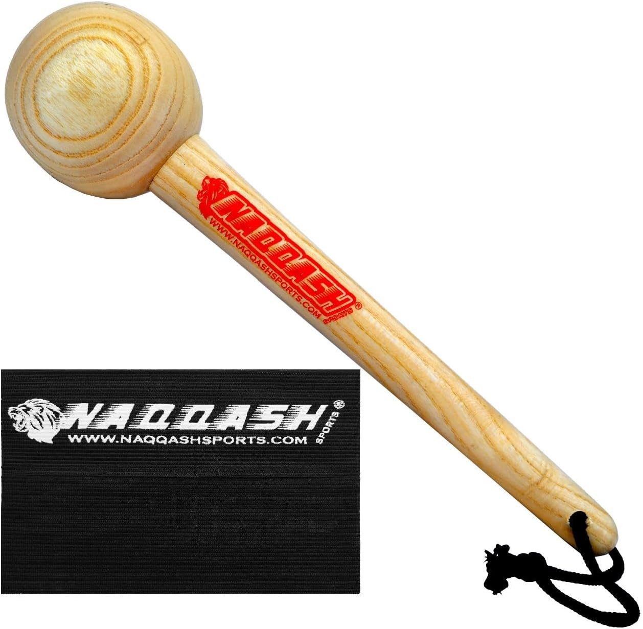 Glove Mallet for Baseball & Softball Break-in & Shaping - Designed in Solid Maple Wood by Naqqash Sports