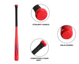 34 Inch Self Defense Baseball Bat Black Barrel & Black Grip Beech WoodPoplar WoodSolid  for Youth & Adult 20 oz