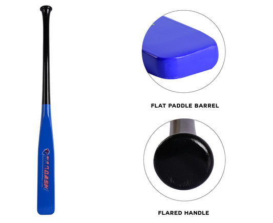 Half Paddle Baseball bat 31 Inch Long High Grade Maple Wood Training Softball Bat, T-Ball, Wiffle bat for Professional Players in 17 oz by NAQQASH SPORTS