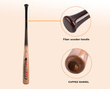 Hard Maple Baseball Bat with 34-Inch Fiber Handle, Barrel Size: 2.50 Inches
