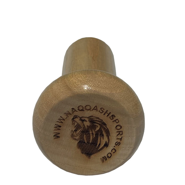 Wooden Bat Knob Short Glass Cup Maple Wood- 4 Inches, 7 Oz, 2.25 Inch Width