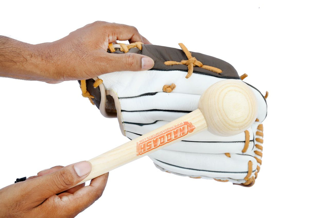 Baseball Glove Mallet by NAQQASH SPORTS - Shaping Hammer for Glove Break-in, Solid Wood Softball & Baseball Mitts Shaper Tool for Adult Youth Catchers