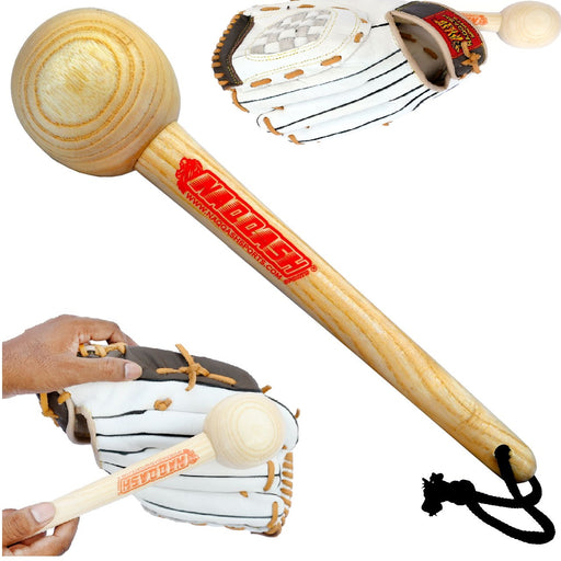 Baseball Glove Mallet by NAQQASH SPORTS - Shaping Hammer for Glove Break-in, Solid Wood Softball & Baseball Mitts Shaper Tool for Adult Youth Catchers