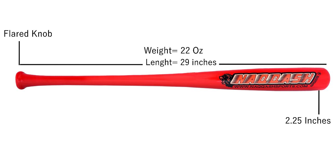 29 Inch - 22 oz. - 2.25 Barrel Kids Maple Wood Baseball Bat with Cupped Style for C271