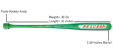 Puck knob Baseball bat in Maple Wood for Professional Players Youth-Adults in Size 33 inches/30 Oz 271 Model