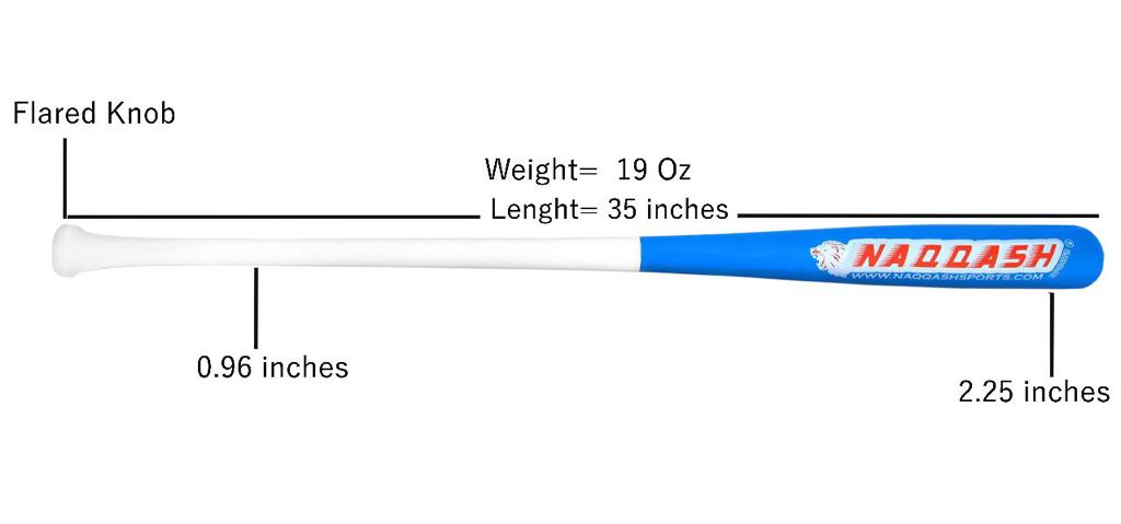 35 Inch /19 oz/Barrel 2.25 Fungo Maple Wood Baseball bat Excellent Control for Coaches