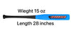 Half Paddle Baseball bat 28 Inch Long High Grade Maple Wood Training Softball Bat, T-Ball, Wiffle bat for Professional Players in 15 oz by NAQQASH SPORTS