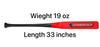 Half Paddle Baseball bat 33 Inch Long High Grade Maple Wood Training Softball Bat, T-Ball, Wiffle bat for Professional Players in 19 oz by NAQQASH SPORTS