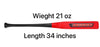 Half Paddle Baseball bat 34 Inch Long High Grade Maple Wood Training Softball Bat, T-Ball, Wiffle bat for Professional Players in 21 oz by NAQQASH SPORTS